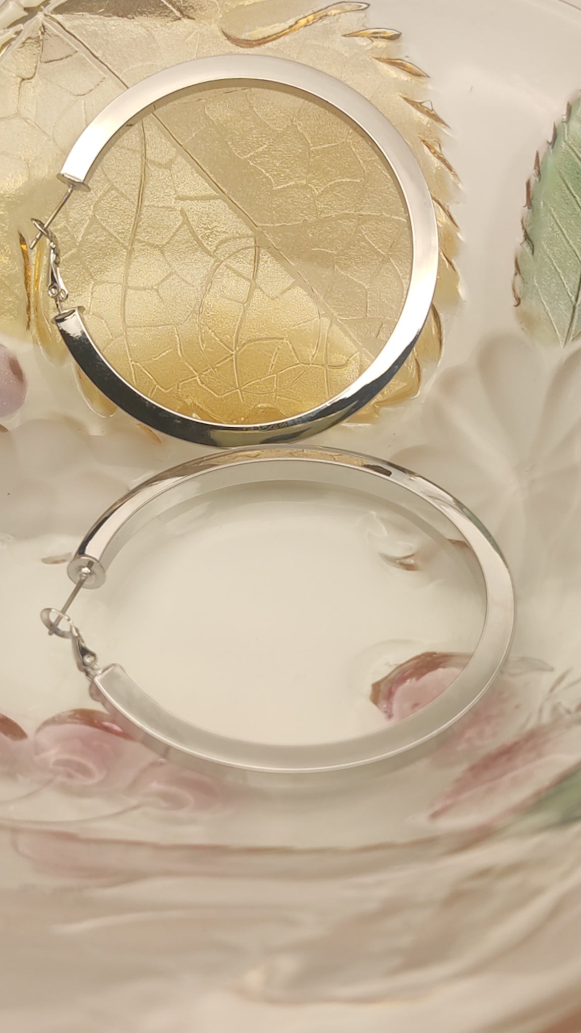 026 Large Silver Classic Hoops