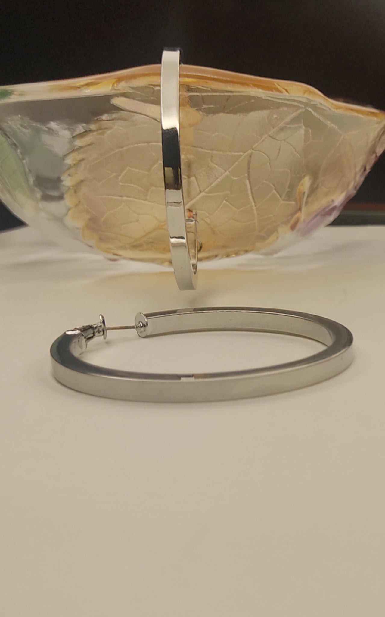 026 Large Silver Classic Hoops