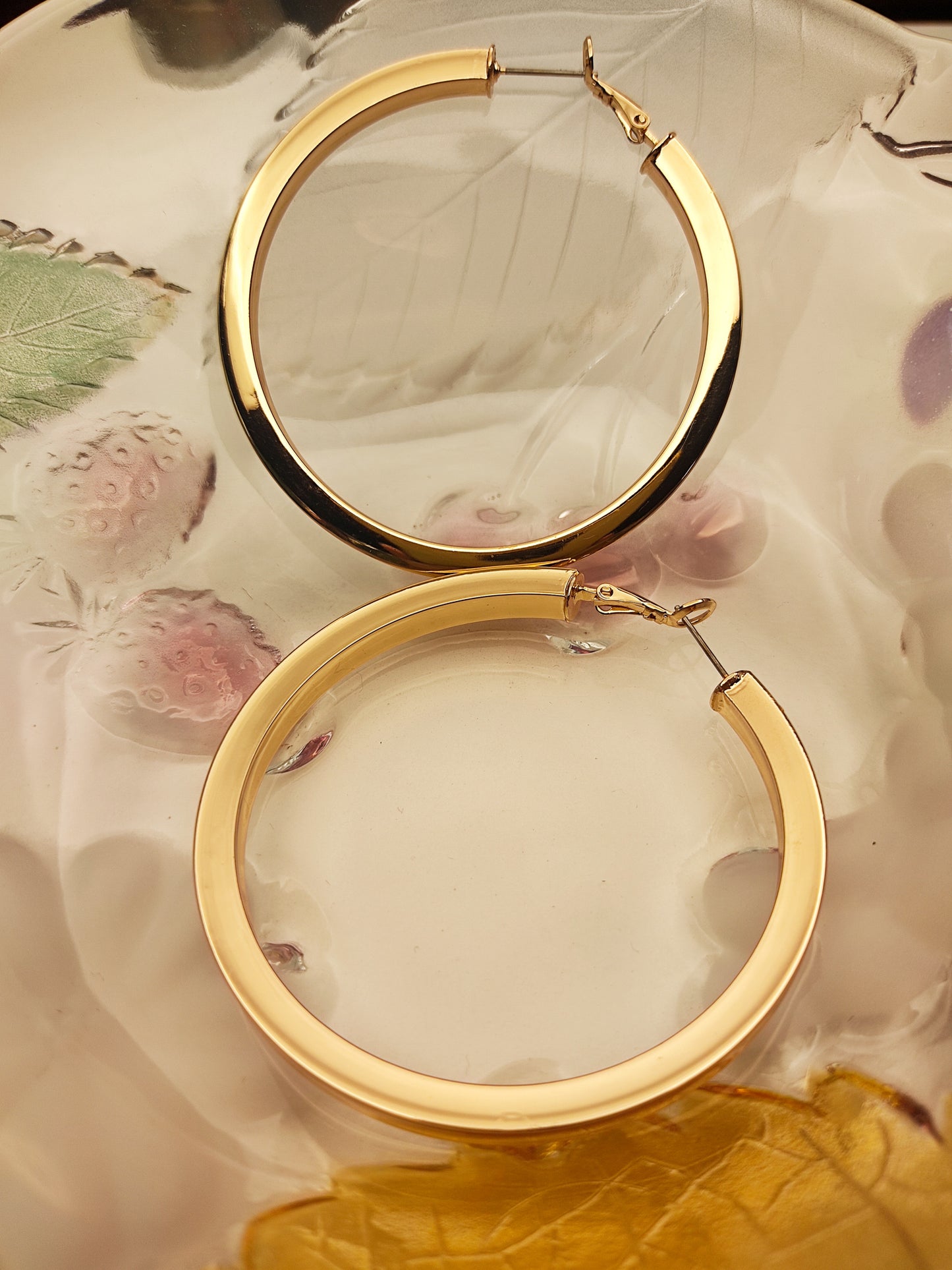 030 Large Gold Classic Hoops