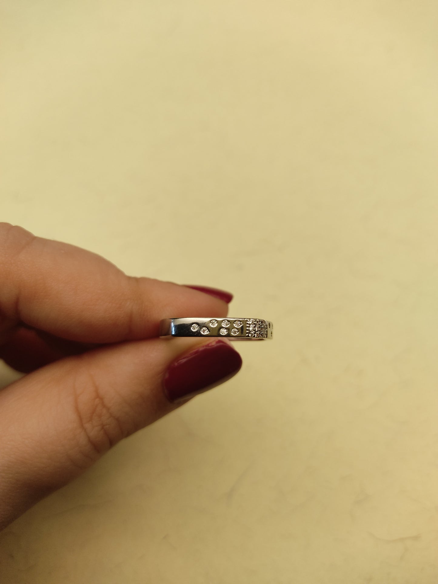 080 Silver Minimalist Band