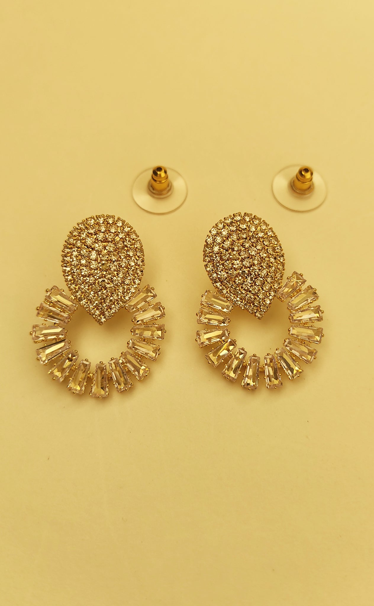 109 Gold American Diamond Earrings