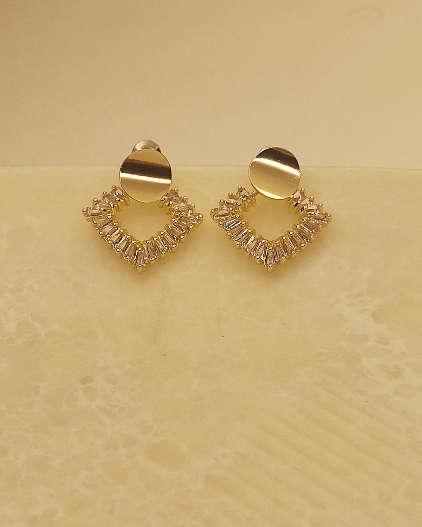 123 Gold Diamond Earrings