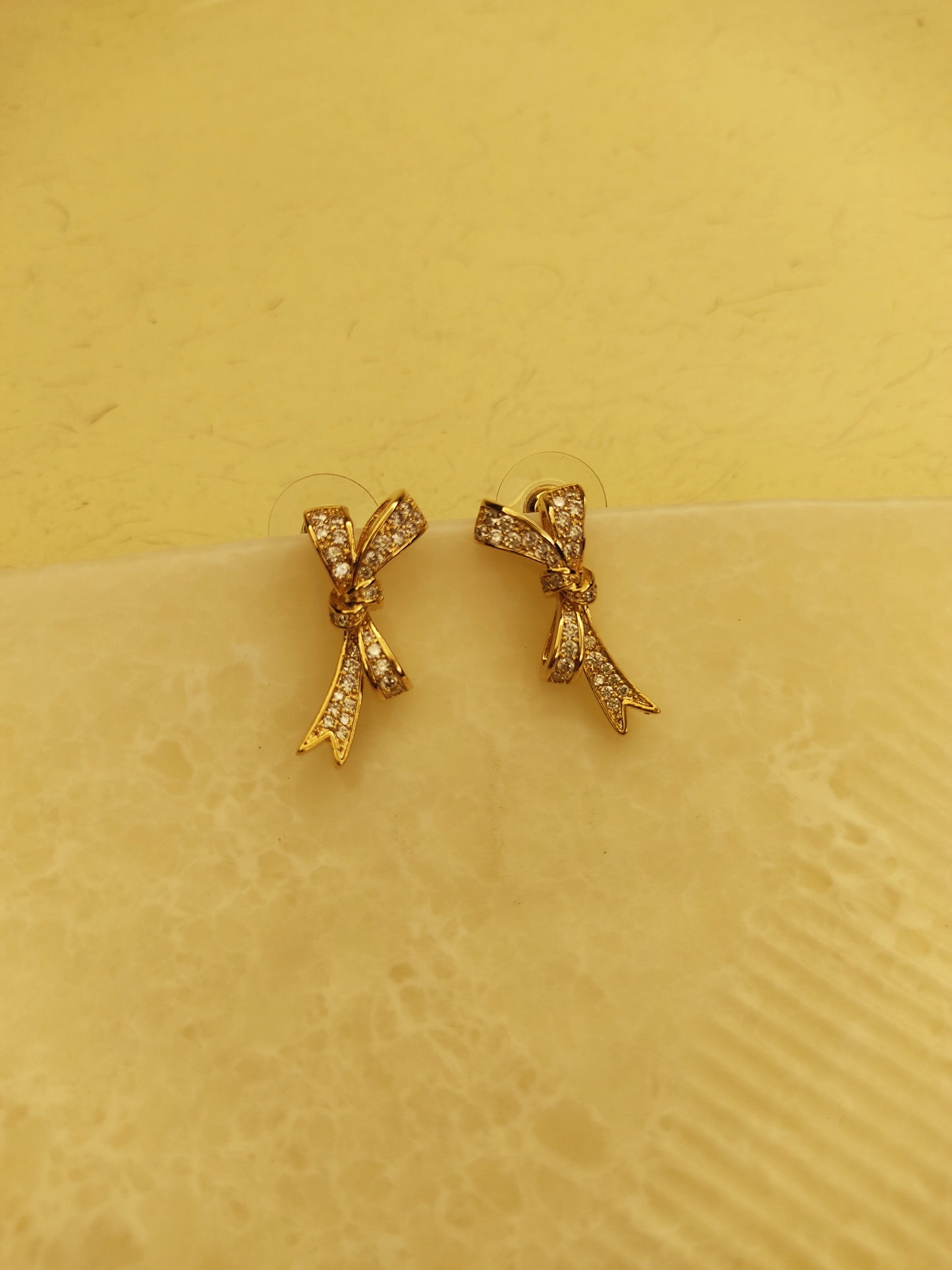 142 Gold Bowtie Studs
