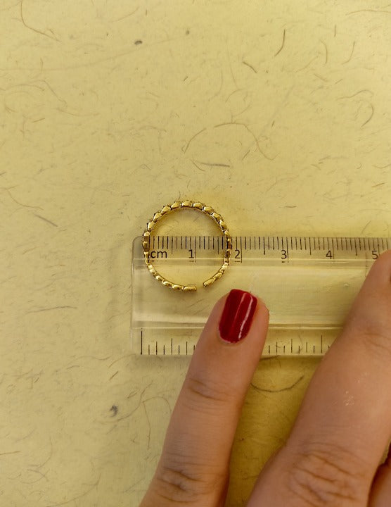 156 Gold Chain Dainty Band