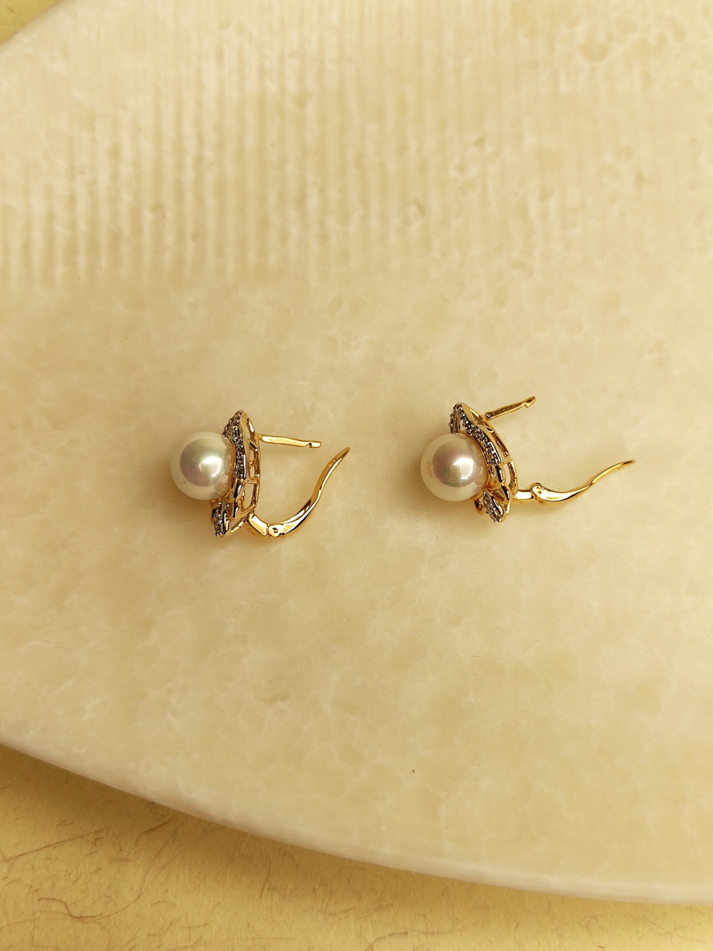 164 Gold Leaf Studs
