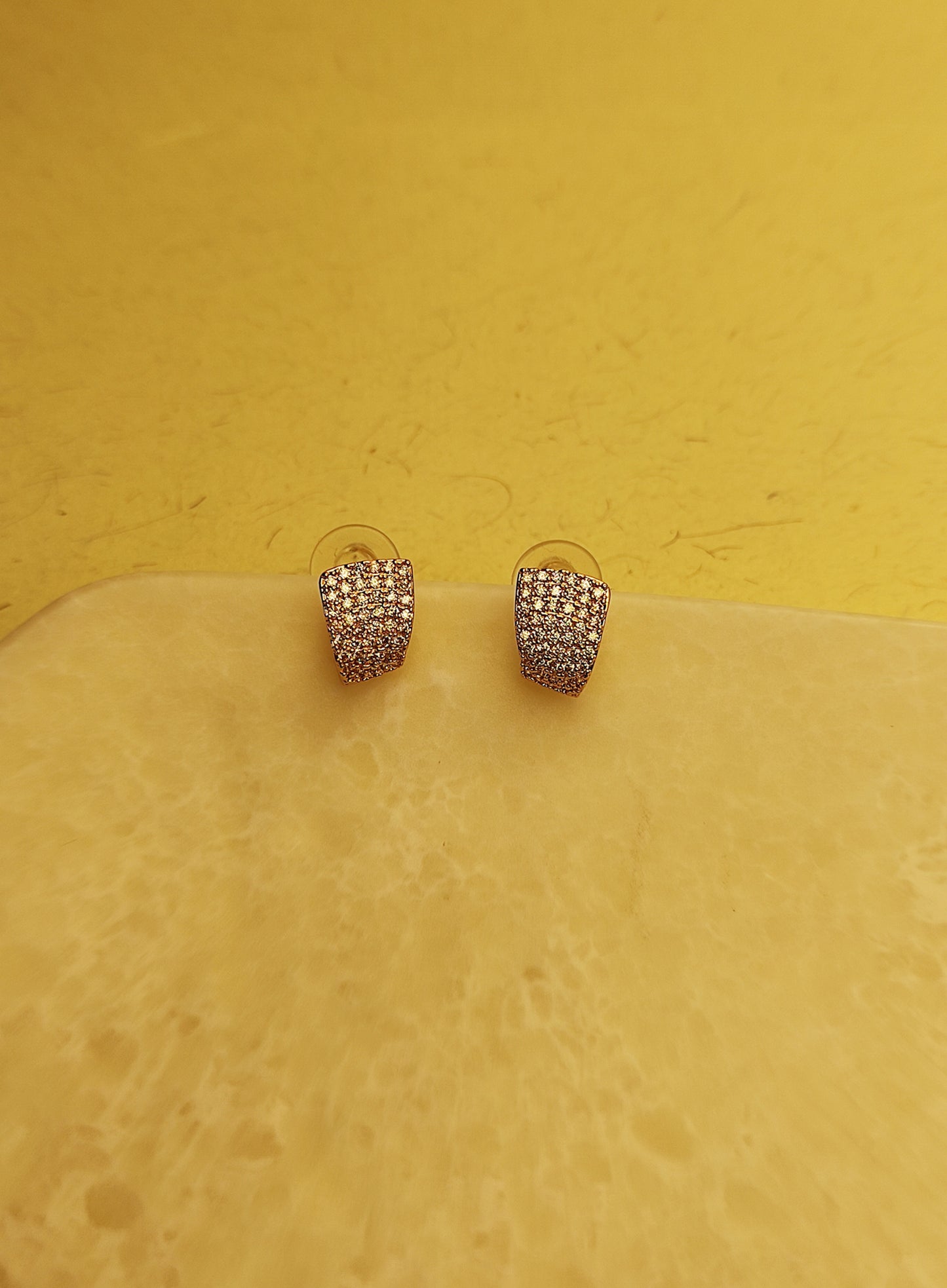167 Rose Gold Huggies Studs