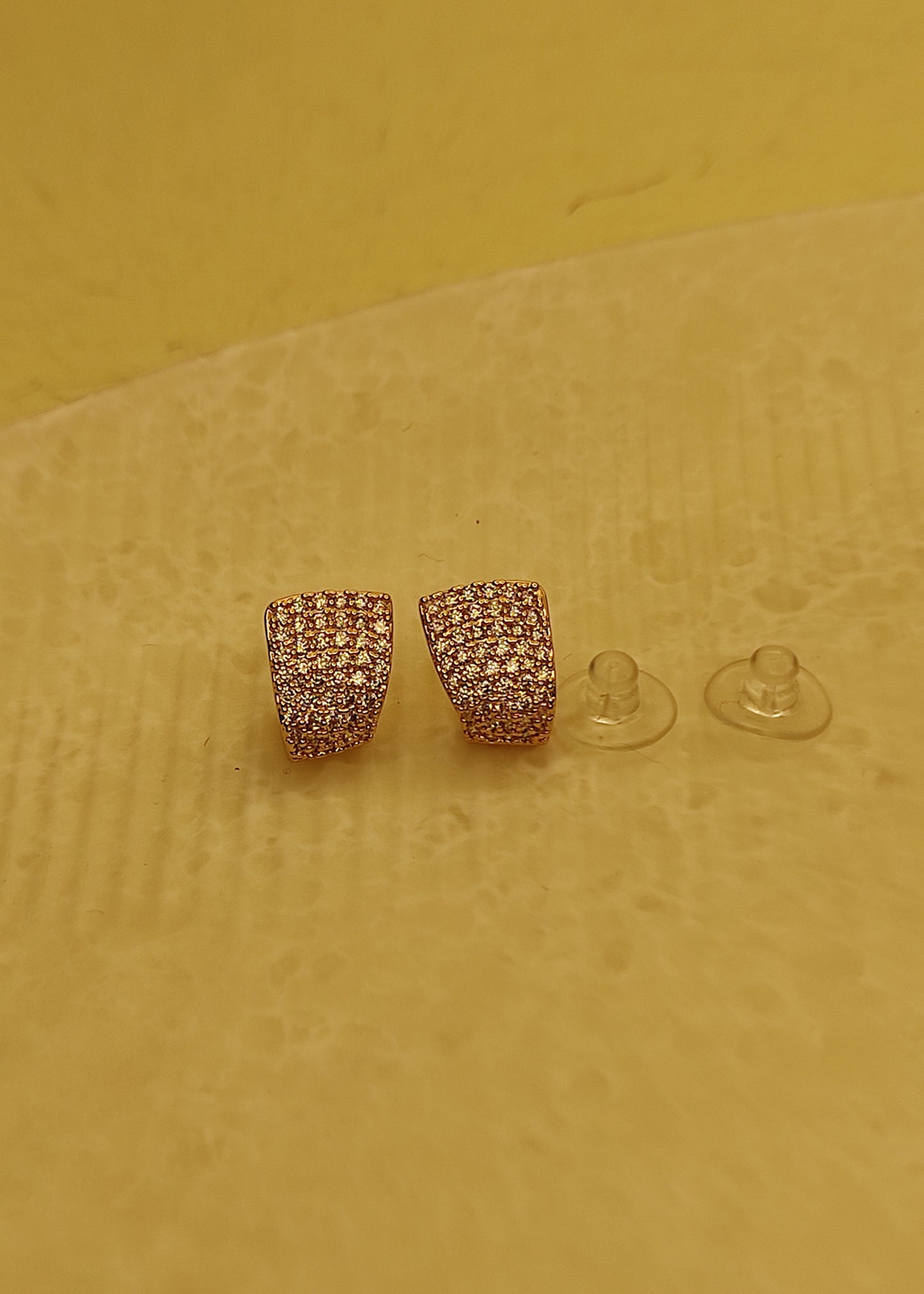 167 Rose Gold Huggies Studs