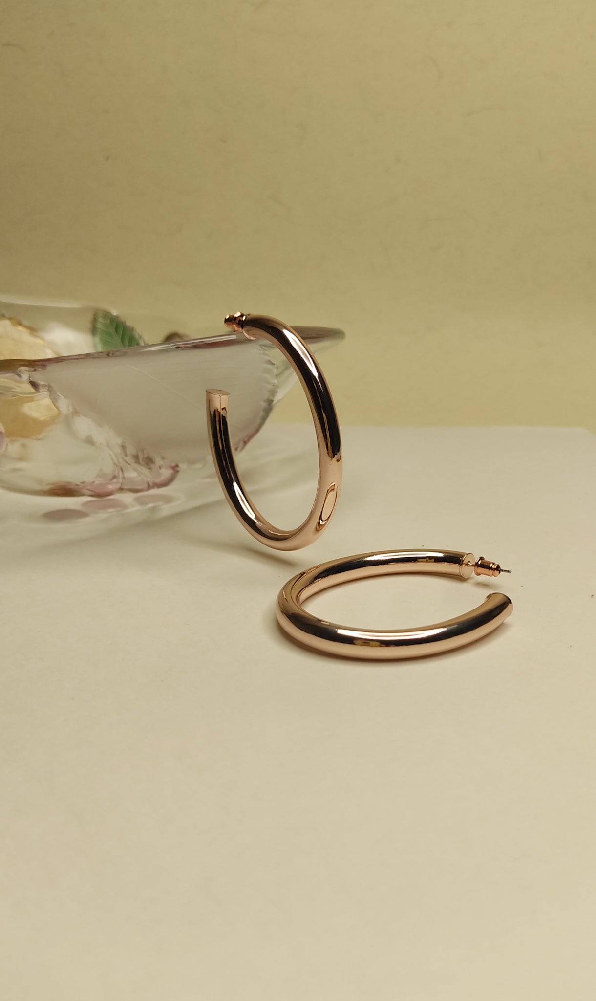 185 Rose Gold Oval Hoops