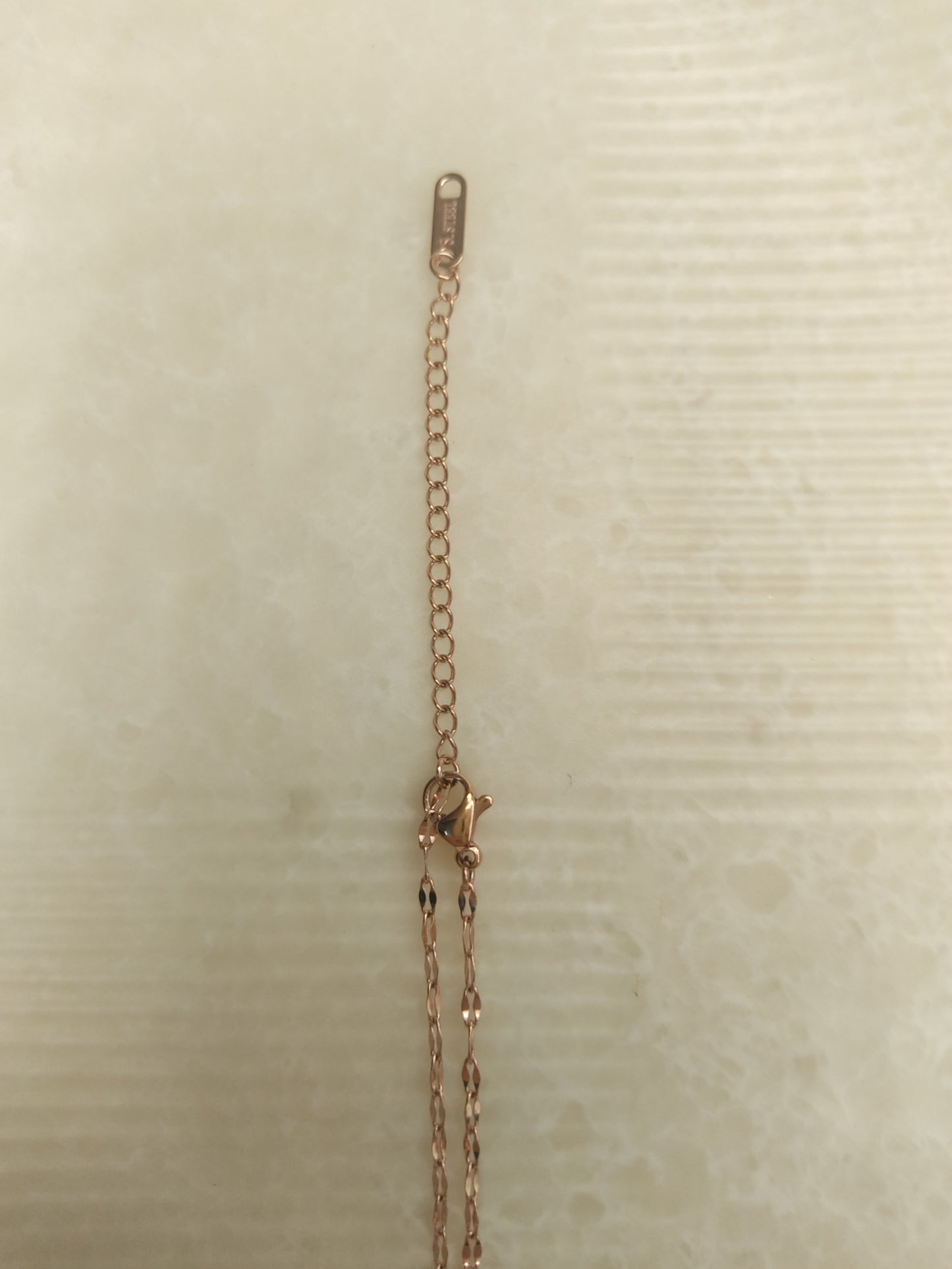 243 Rose Gold Dainty Seashell Necklace