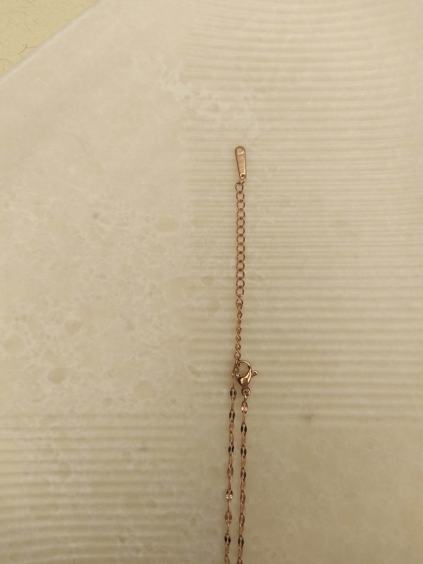 245 Rose Gold Seashell Necklace