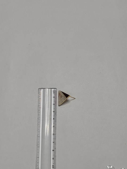 271 Gold Triangle Studs
