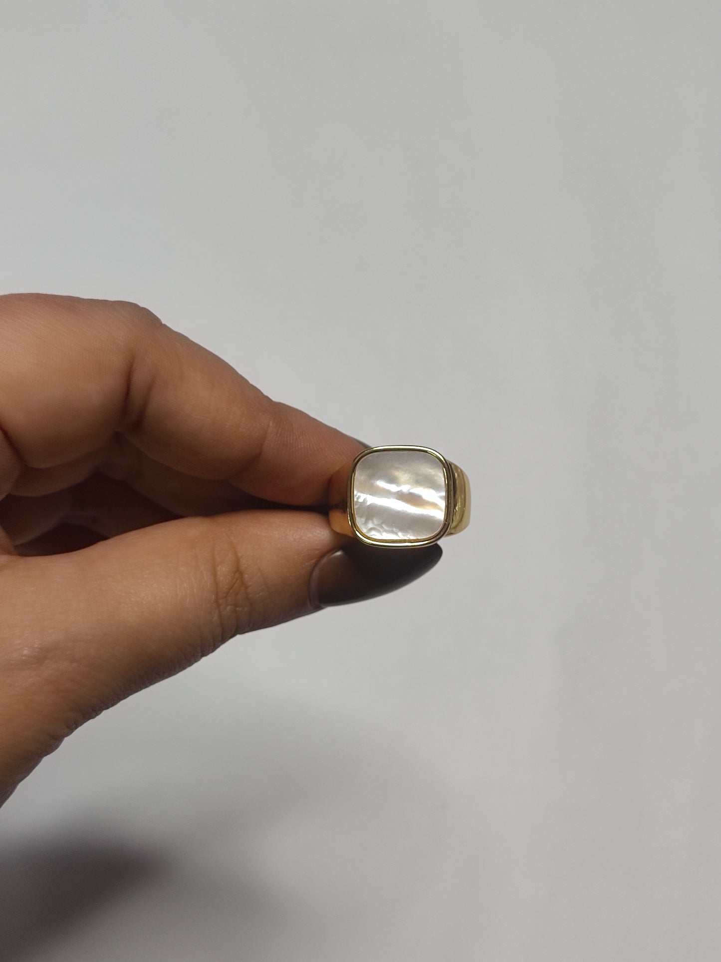 309 Pearl Signet Ring