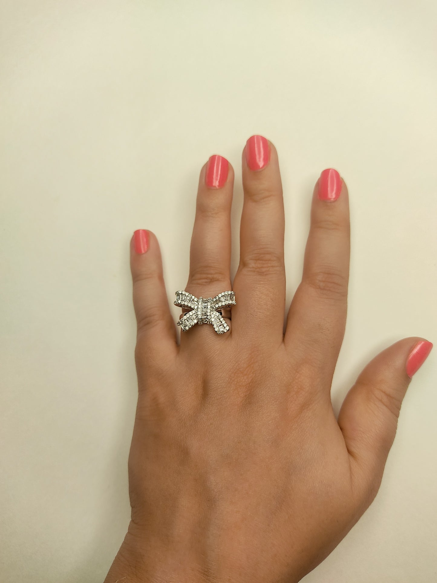 001 Silver Bowtie Ring
