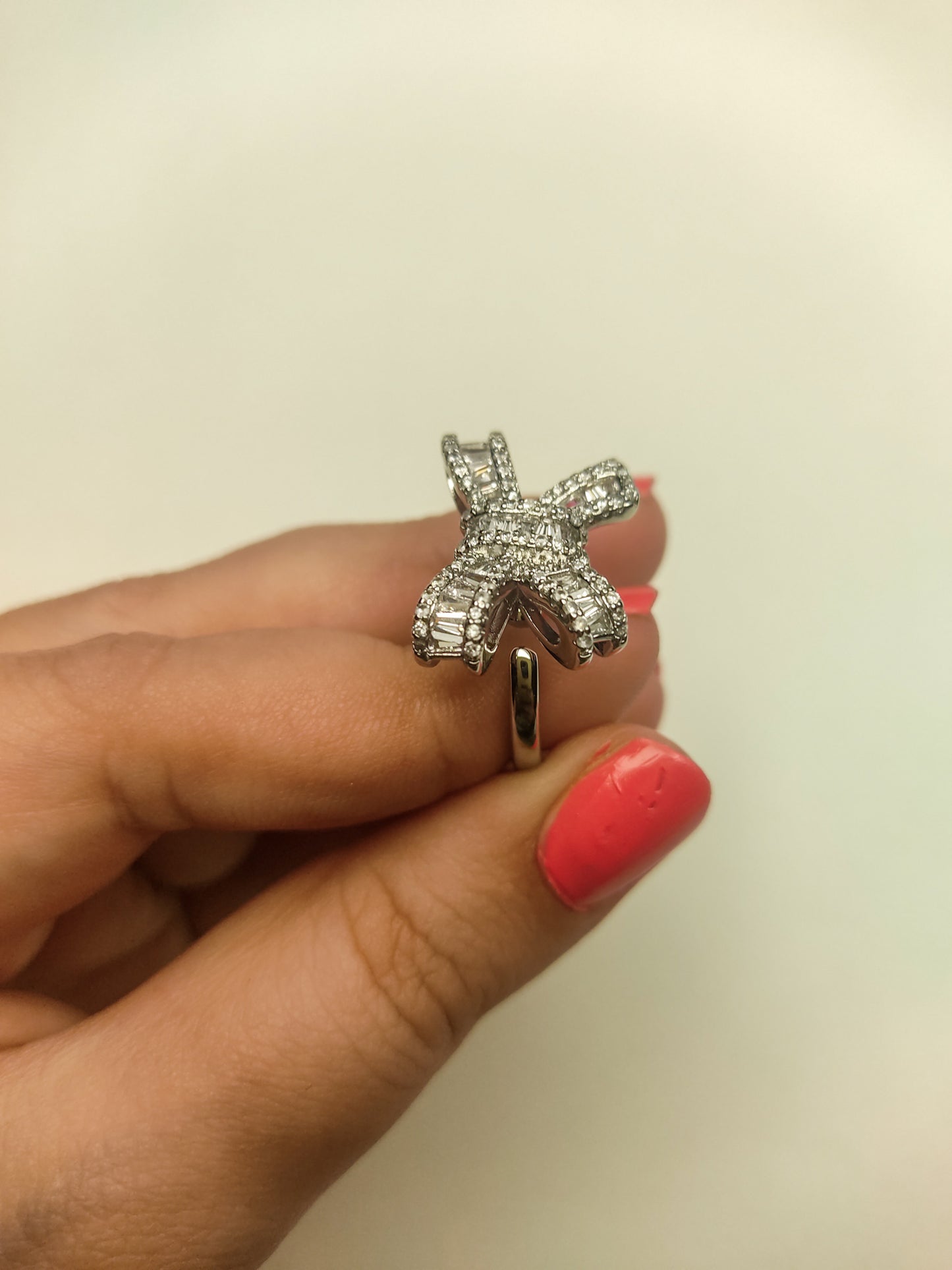 001 Silver Bowtie Ring