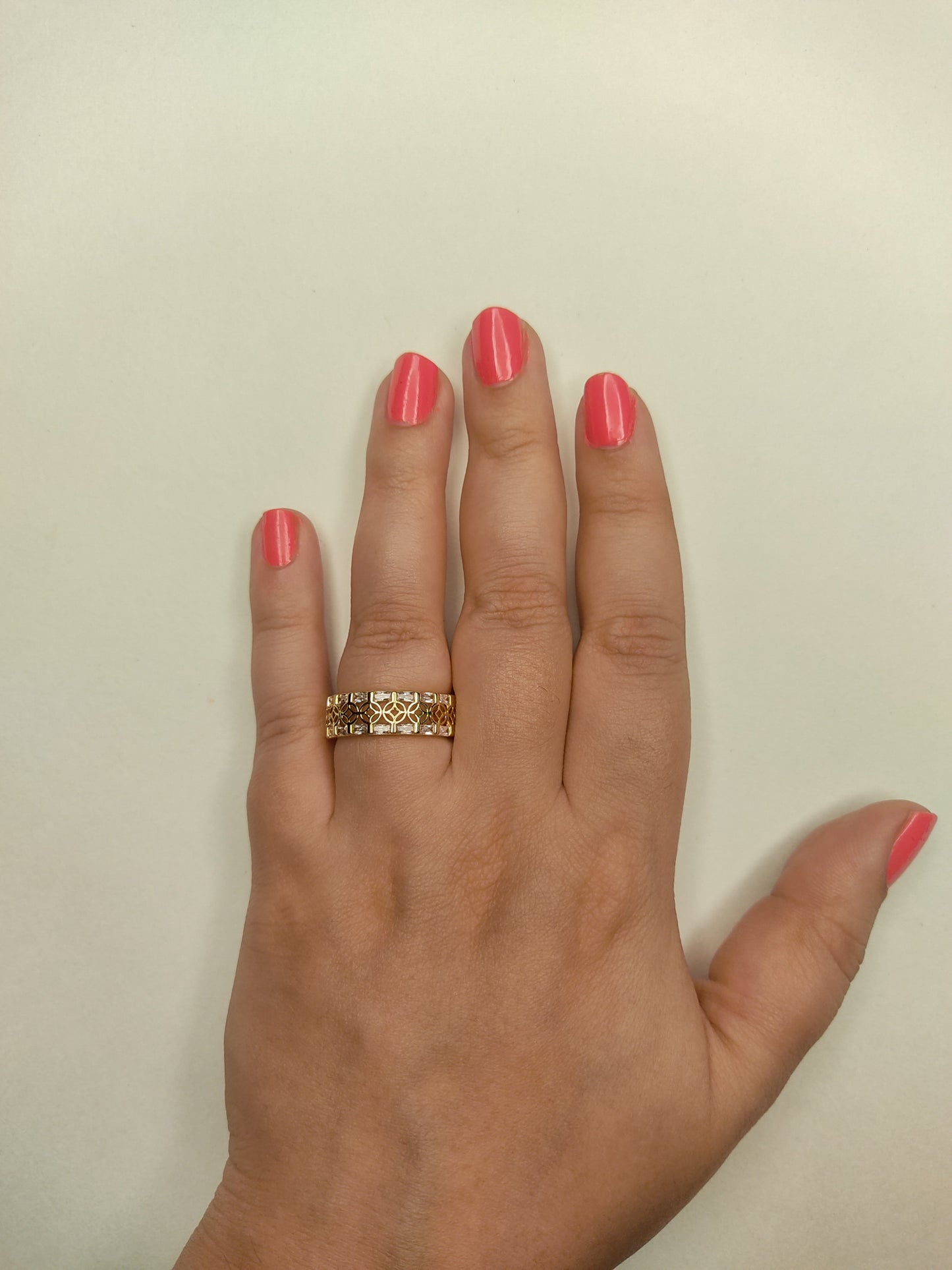 004 Gold Floral Band.