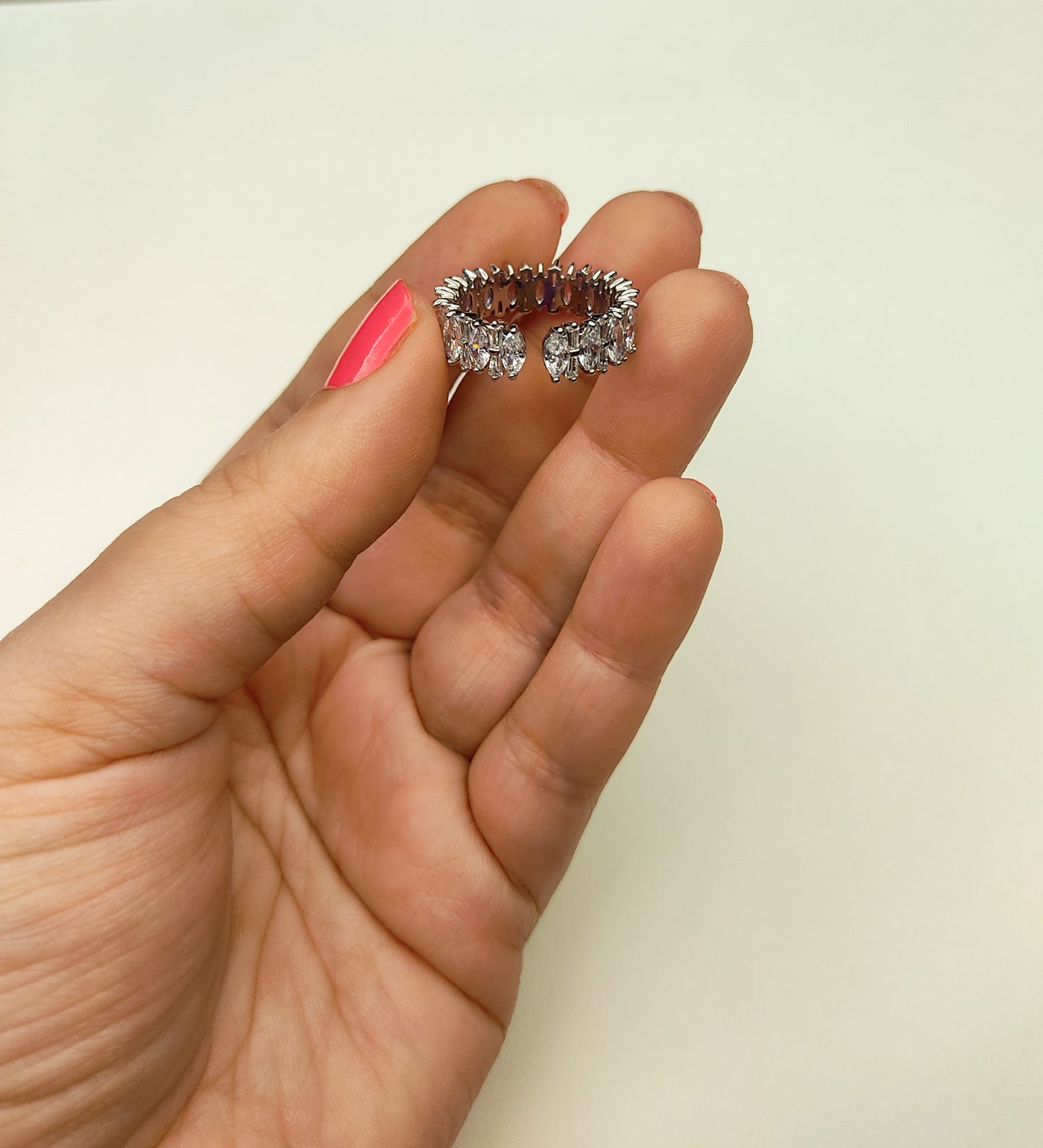 005 Silver Baguette Band.