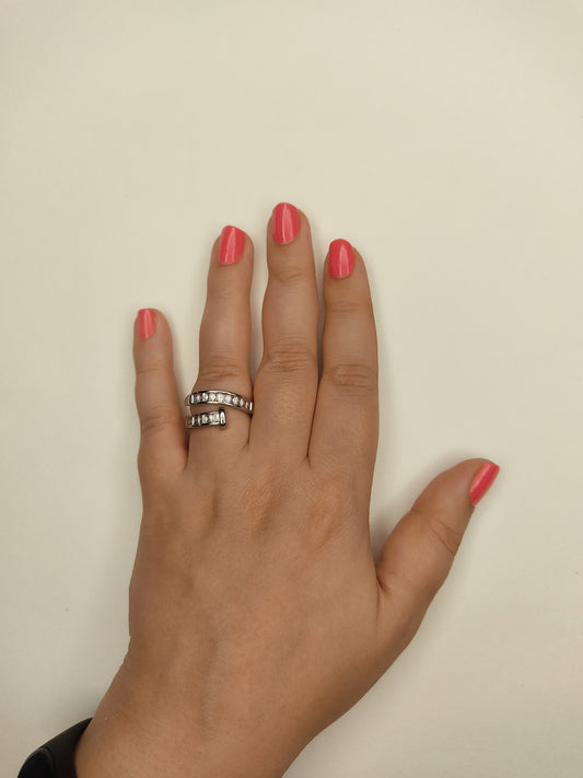011 Silver Wraparound Ring
