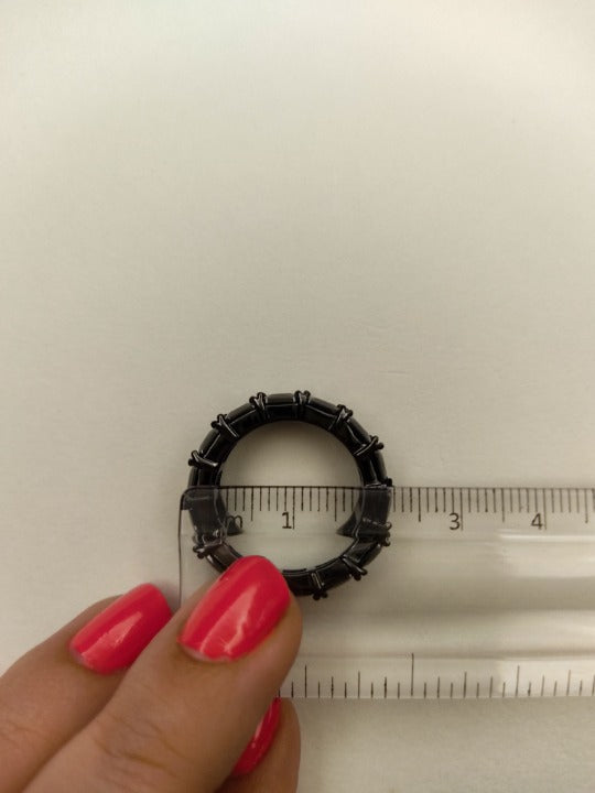 015 Black Rhodium Stone Band.