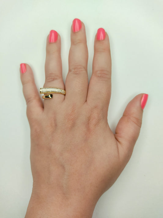 016 Gold Wraparound Ring