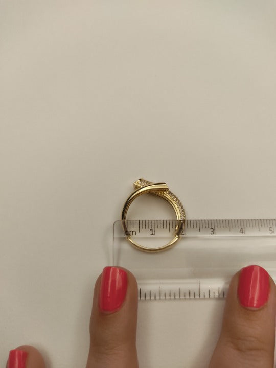 016 Gold Wraparound Ring