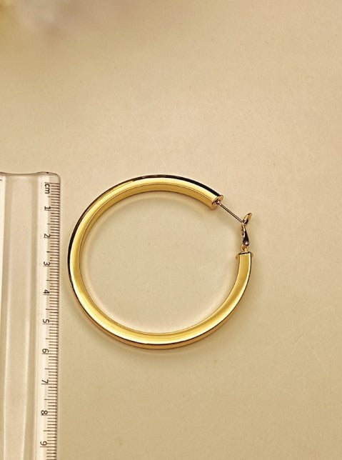 030 Large Gold Classic Hoops