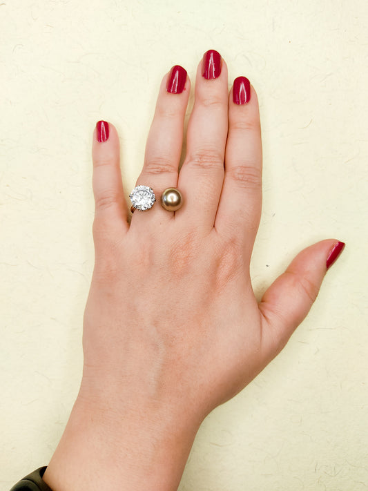 044 Silver Chunky Ring