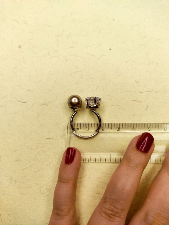 044 Silver Chunky Ring