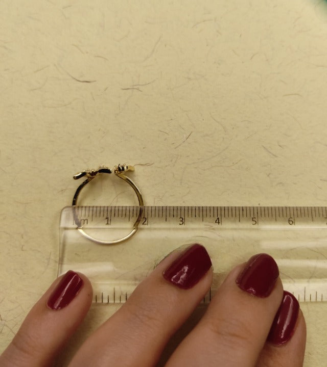 054 Gold Dainty Butterfly Ring