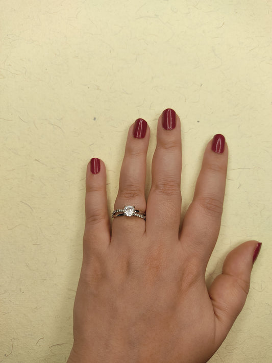 058 Silver Cocktail Ring