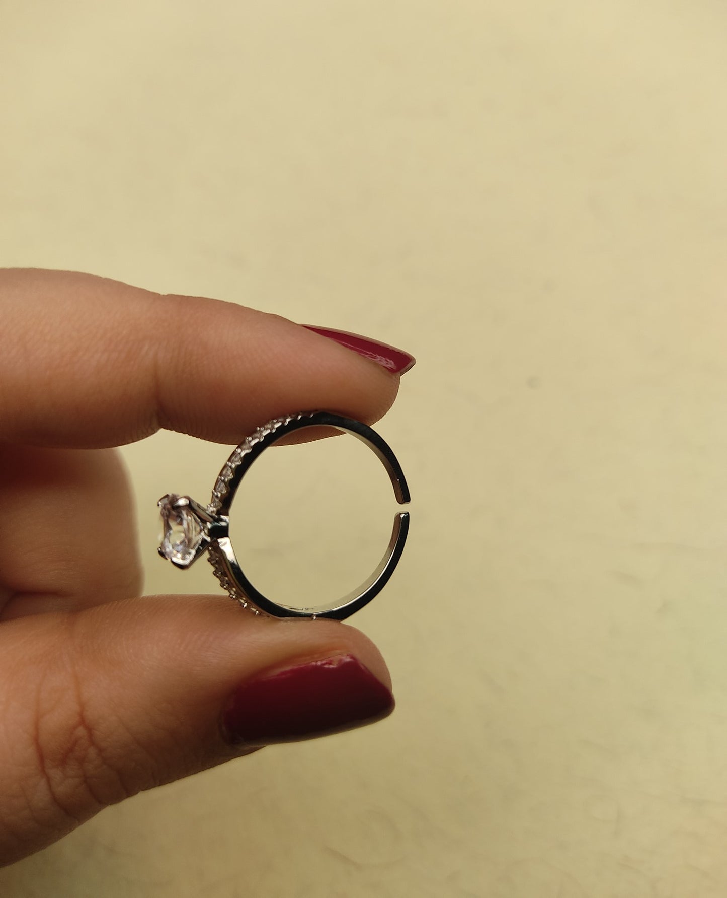 058 Silver Cocktail Ring