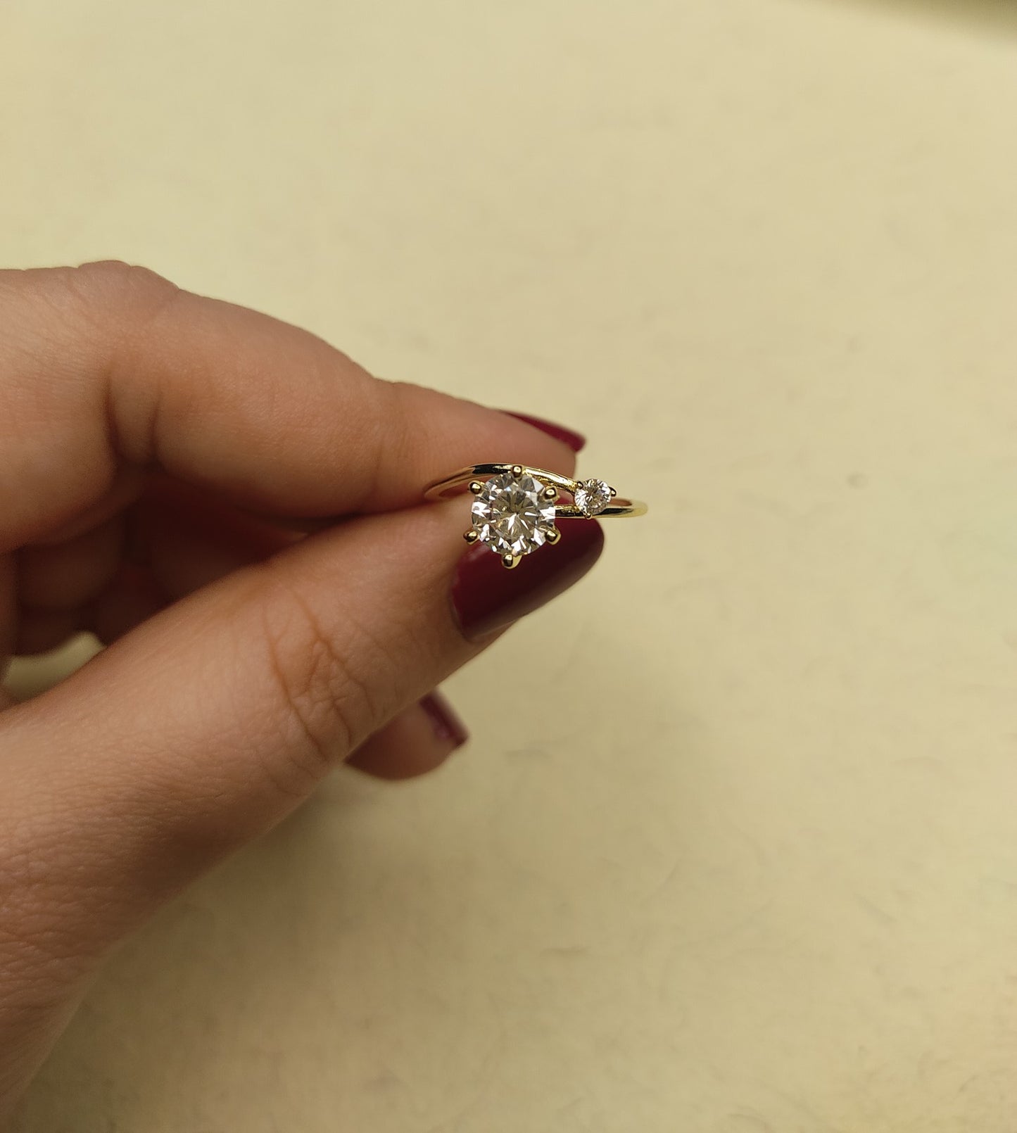 059 Silver Dainty Overlap Ring