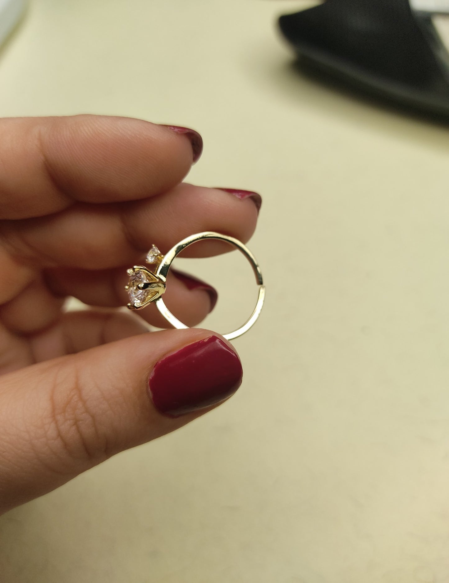 059 Silver Dainty Overlap Ring