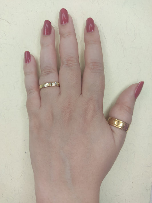 077 Thin Gold Minimalist Band
