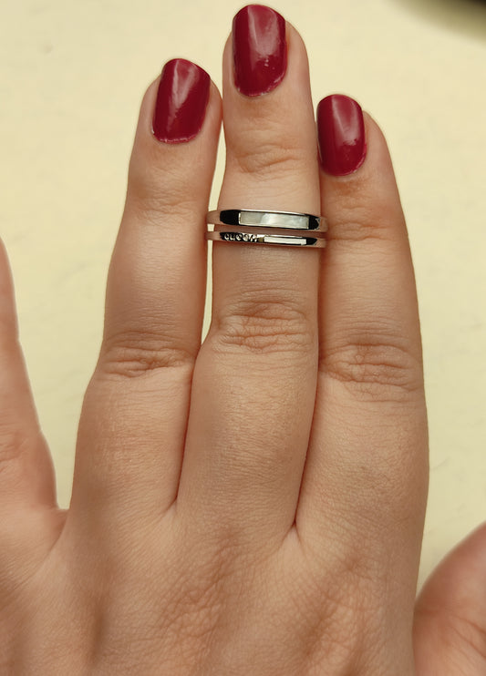 093 Silver Minimalist Stack Ring
