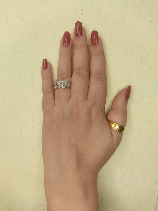 102 Silver Cocktail Ring