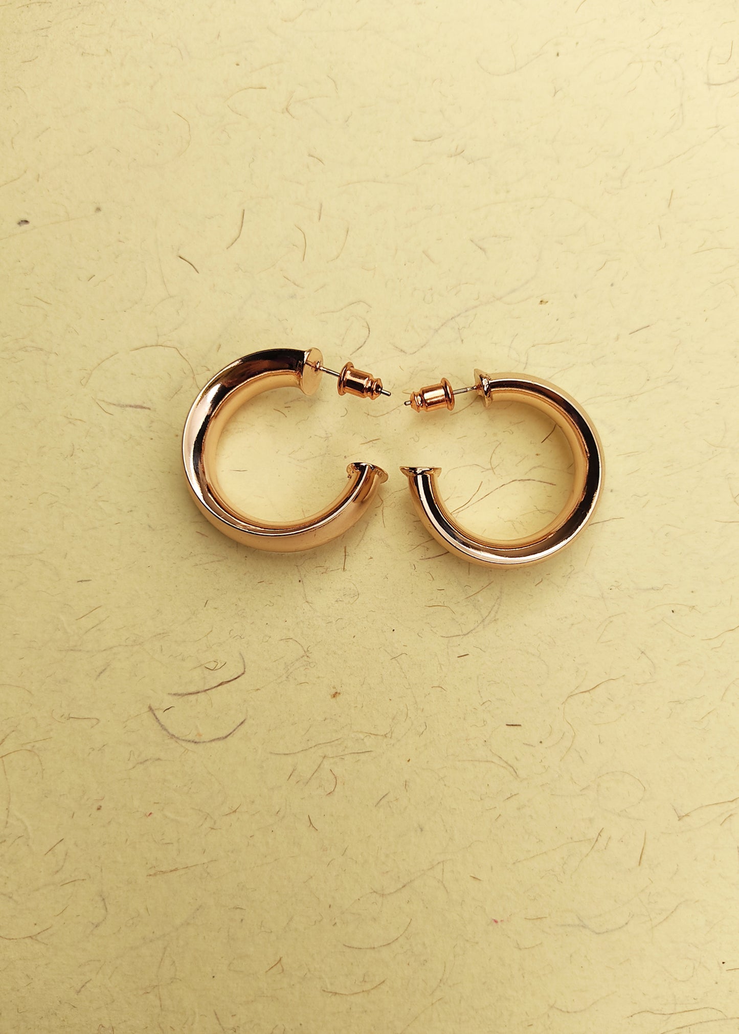 105 Rose Gold Spherical Hoops