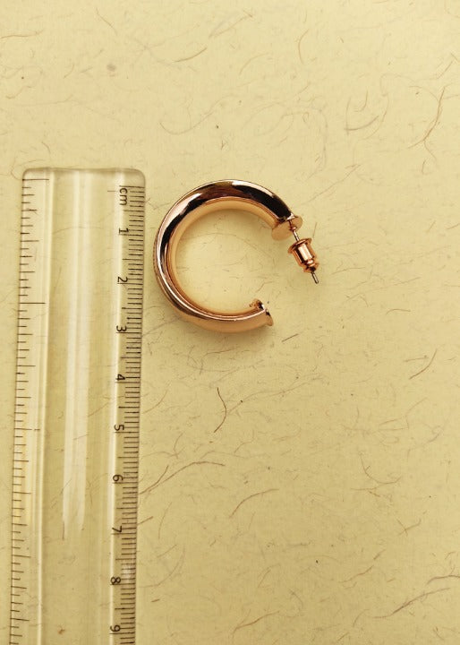 105 Rose Gold Spherical Hoops