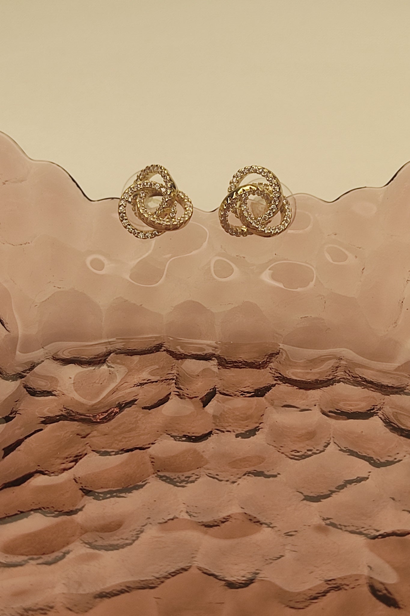 115 Gold Abstract Studs