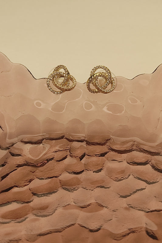 115 Gold Abstract Studs