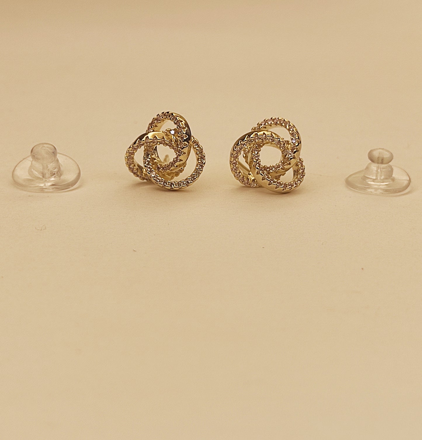 115 Gold Abstract Studs