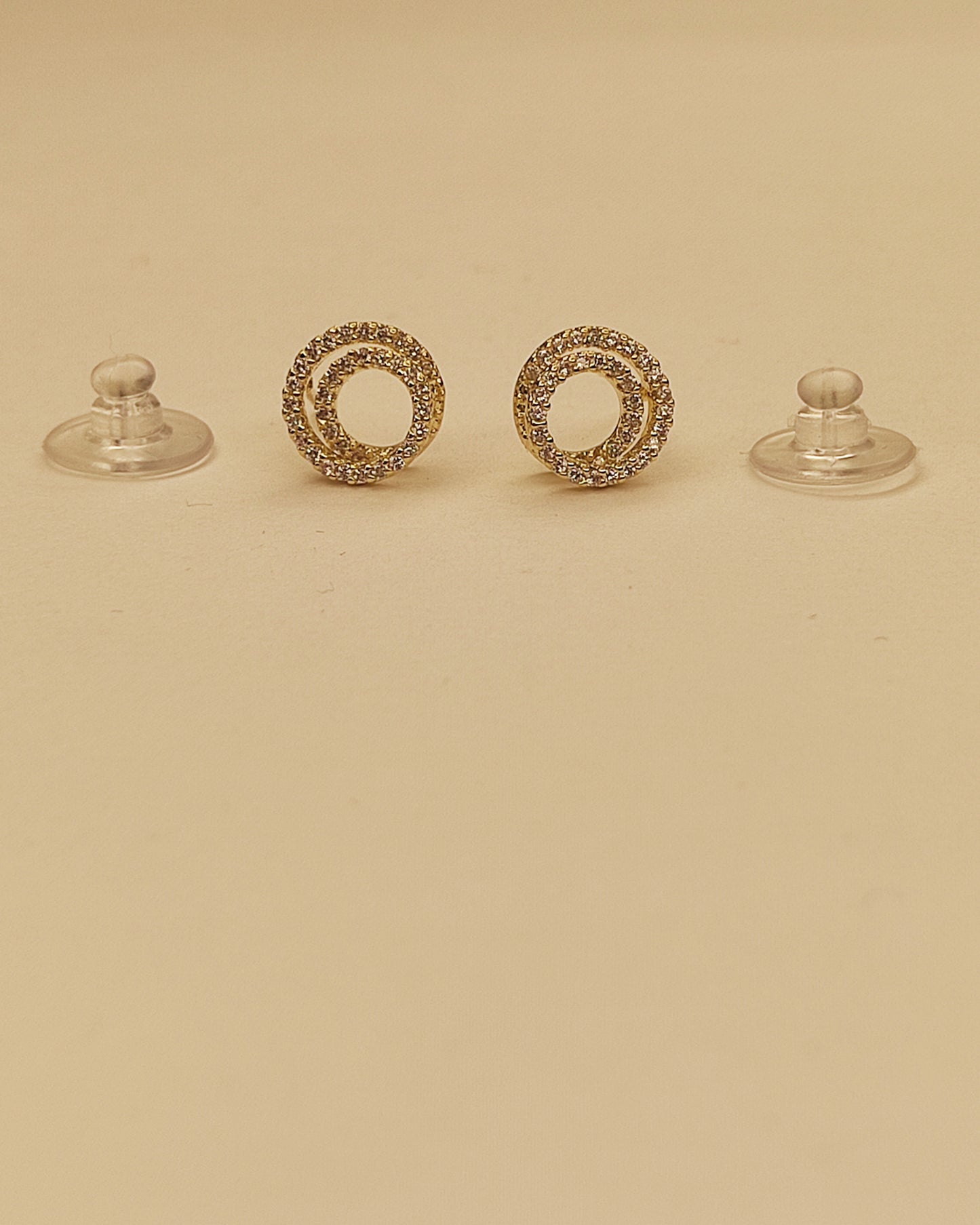 118 Gold Loop Studs