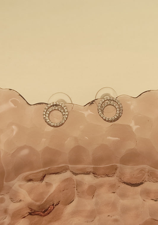 119 Silver Loop Studs