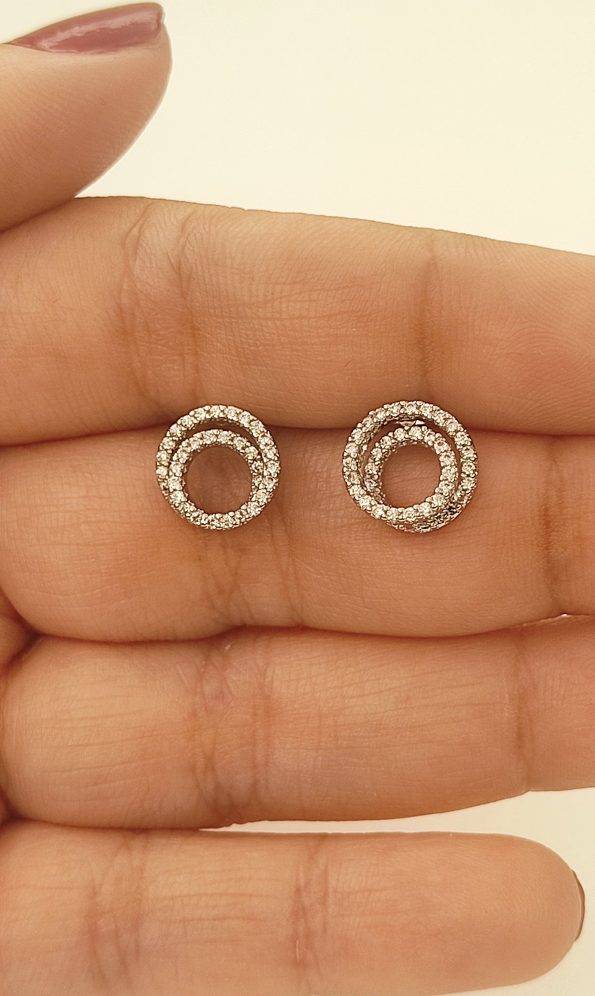 119 Silver Loop Studs