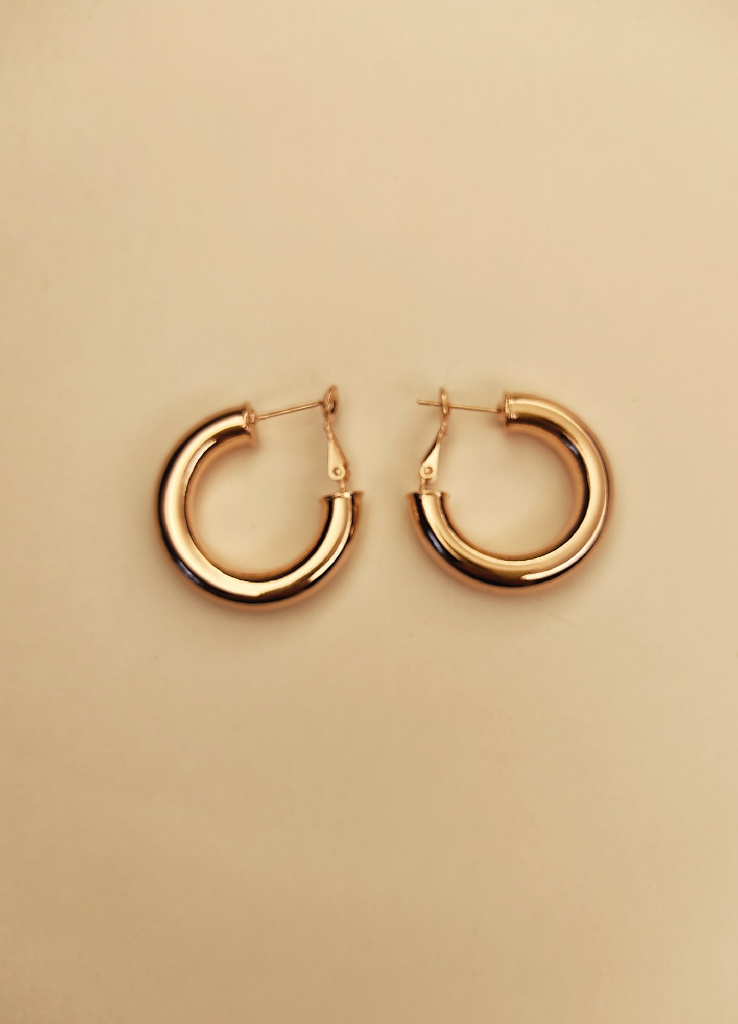 131 Rose Gold Classic Hoops