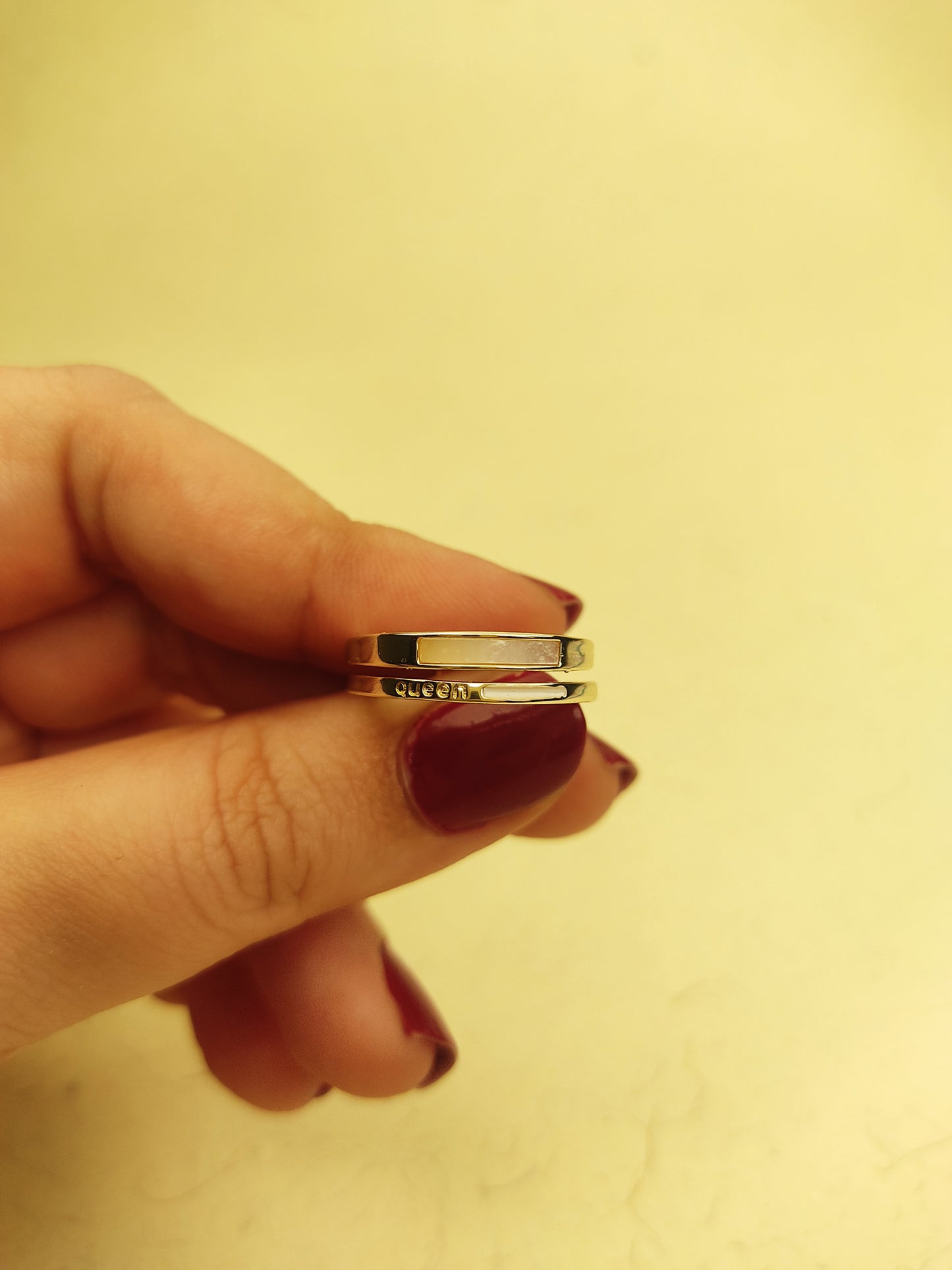 153 Gold Minimalist Stack Ring
