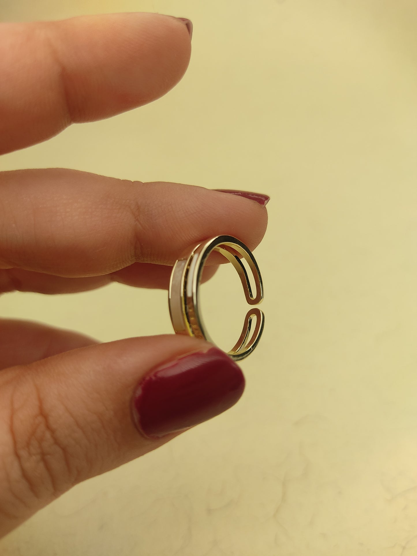 153 Gold Minimalist Stack Ring