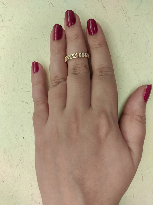 156 Gold Chain Dainty Band