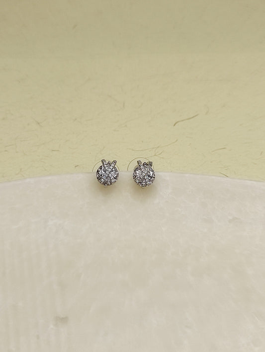 171 Silver American Diamond Studs