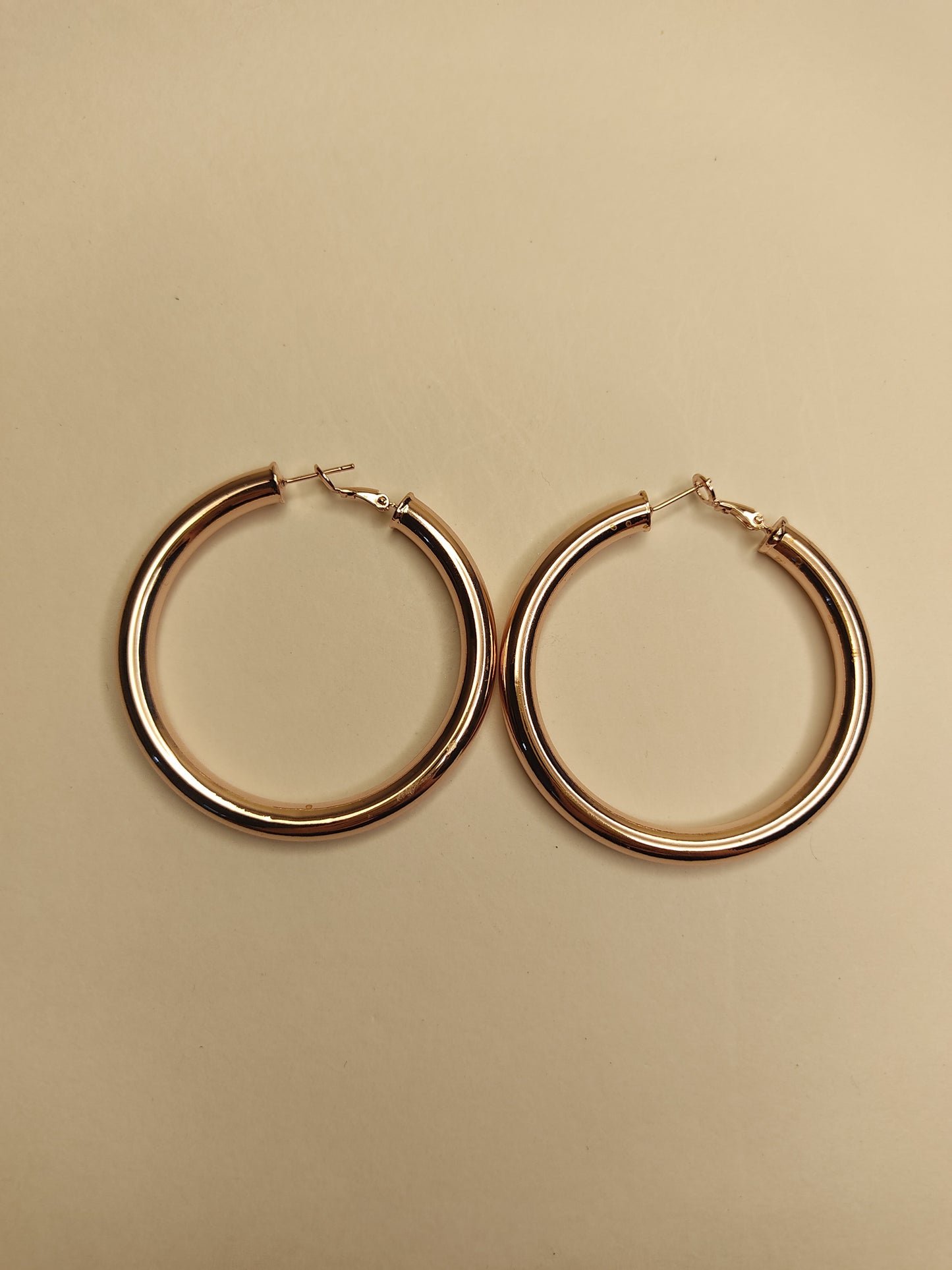 179 Rose Gold Classic Hoops