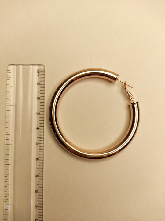 179 Rose Gold Classic Hoops